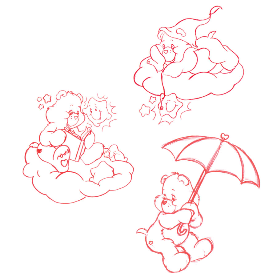 Care Bears sketches